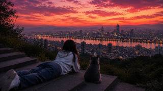 the world feels quieter at sunset | Peaceful Ambient Music