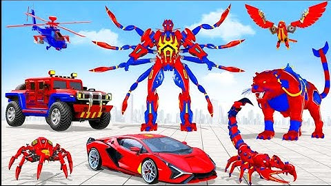 Spider Robot Car Transform War -Android  Gameplay - spider robot fighting game