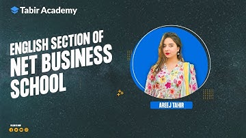English Section of NET Business School with Areej Tahir | Tabir Academy