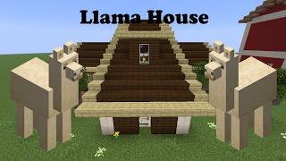 I built a house for llamas in Minecraft!