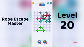 Rope Escape Master Level 20 Walkthrough 🪢🧠 | Puzzle Escape Game | Go Answer screenshot 1