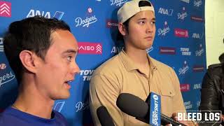 Dodgers Postgame Interview: Shahei Ohtani talks Dodgers struggles,  runners in scoring position