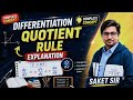 Differentiation|Quotient Rule #mathematics #differentiation #quotientrule #calculus #explanation