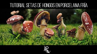 TUTORIAL Setas De Hongos en PORCELANA FRÍA | Artesanías Piuqueyen