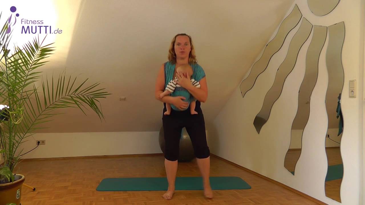 superMAMAfitness (10) BauchBeutelPo Workout mit dem Fidella Tragetuch | by Fitnessmutti