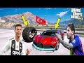 RONALDO ÇİN'DEN GELEN TEKERLEK ARABAYLA MESSİ'Yİ TROLLÜYOR! - GTA 5