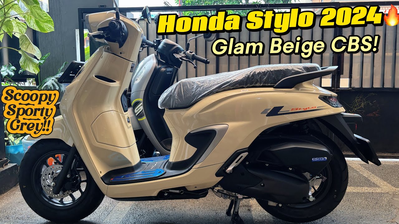 Honda Stylo 160 New 2024‼️Glam Beige CBS | Scoopy Sporty Grey🔥