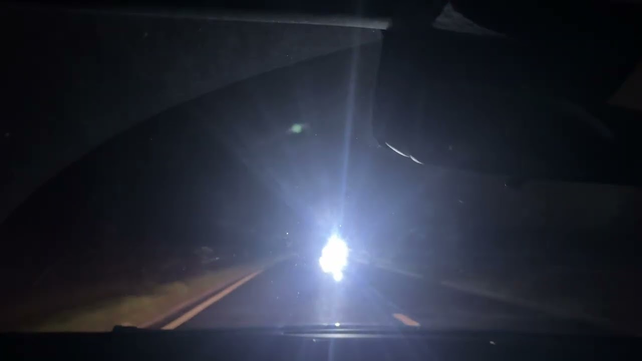 Driving around in the evening