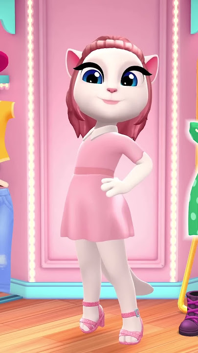 😍 Girls’ Night Look! My Talking Angela 2 #shorts