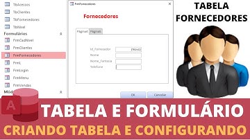 Criação de Tabela e Formulario Fornecedores - Configurando campos Codigo Fornecedor e Telefone no BD