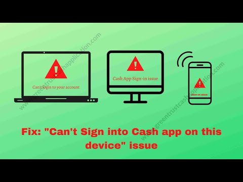 Cash app unable to sign in on this device