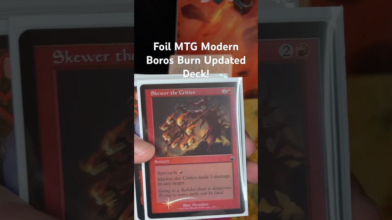 Foil MTG Modern Boros Burn Updated Deck! - YouTube