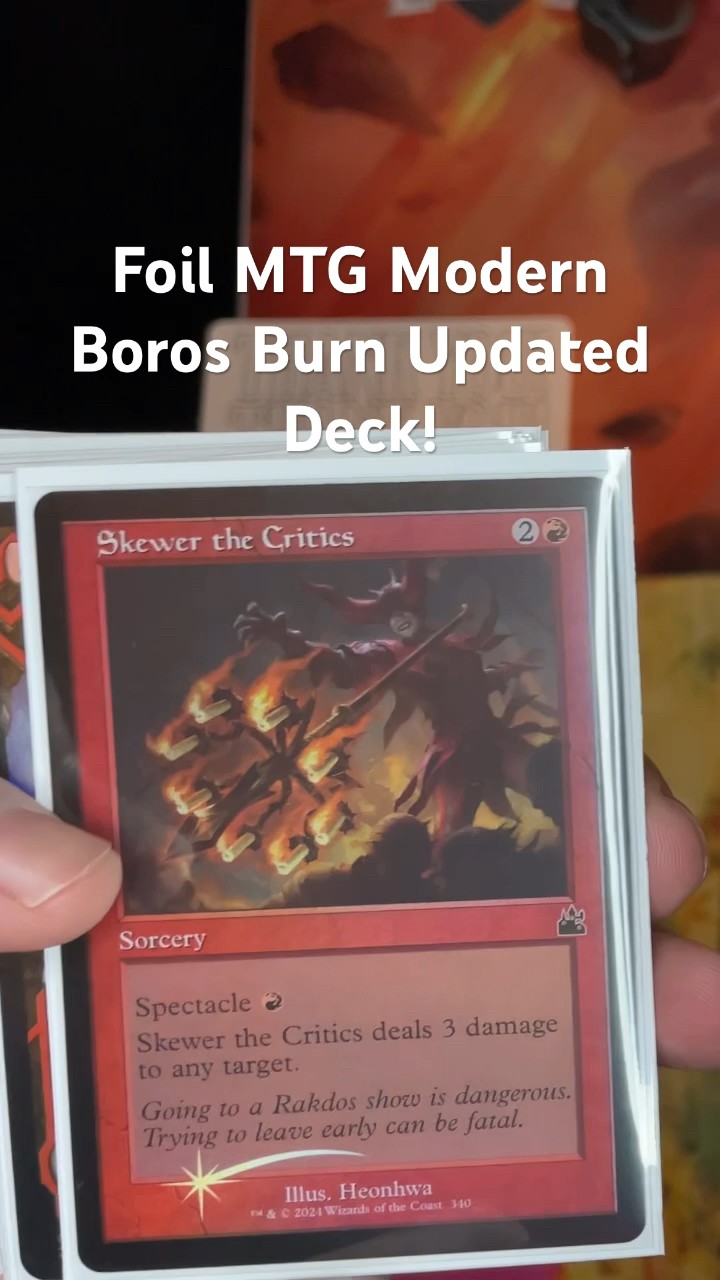 Foil MTG Modern Boros Burn Updated Deck! - YouTube