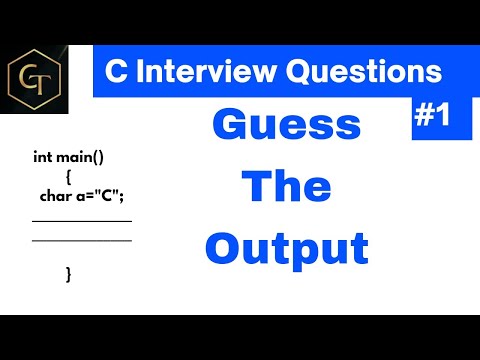 C | Guess The Output | C Programming Questions & answers|Campus Interview Preparation|Tricky C Codes