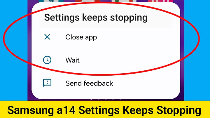 Fix Samsung a14 Settings Keeps Stopping Problem || Samsung a14 Settings Not Working & Not Opening