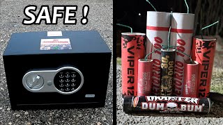 How to open a safe without a key - SAFE vs FIRECRACKERS!