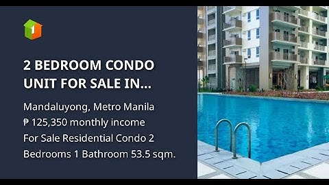 2 BEDROOM CONDO UNIT FOR SALE IN MANDALUYONG CITY - KAI GARDEN RESIDENCES
