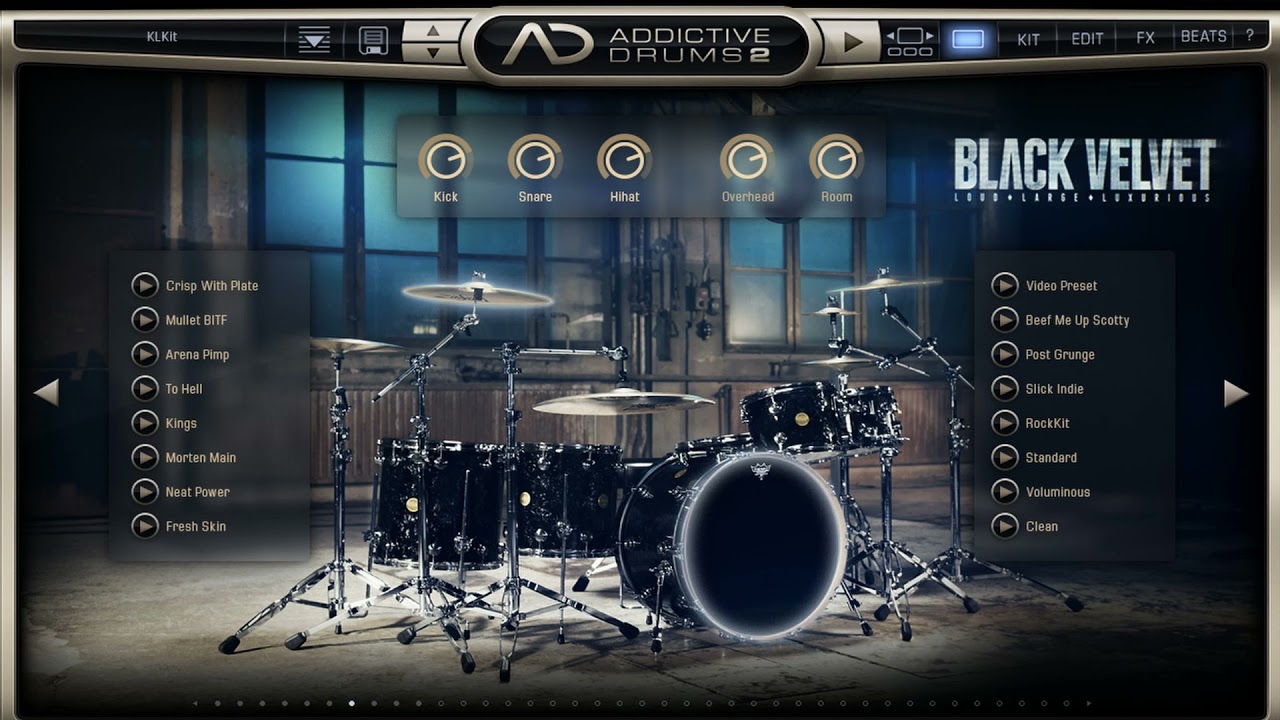 Addictive Drums 2 Metal Preset (Black Velvet) YouTube