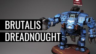 Painting a SPACE MARINE BRUTALIS DREADNOUGHT | ULTRAMARINES | March For Macragge | WARHAMMER 40k |