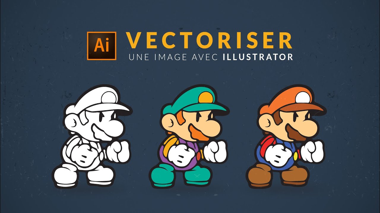  TUTO VECTORISER UNE IMAGE OU UN  LOGO  AVEC ILLUSTRATOR  