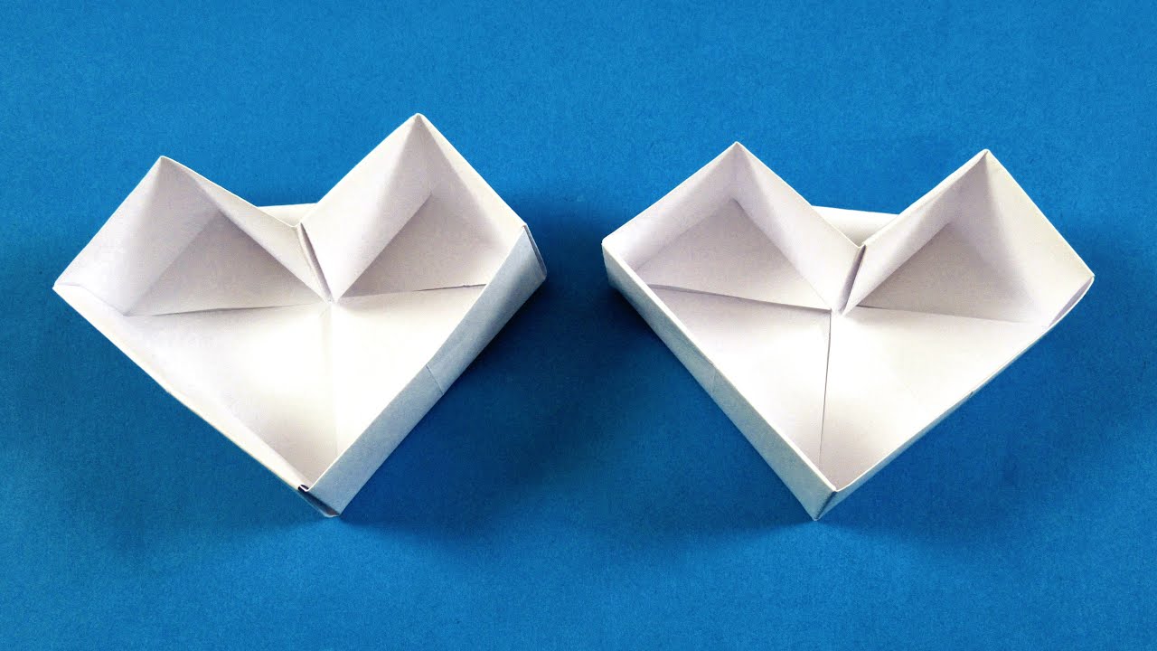 Easy Origami Heart Box Youtube