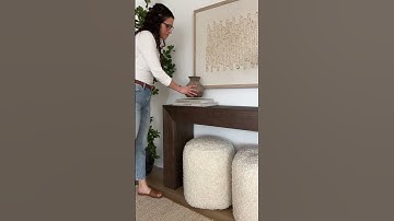 Designer for less console table! #organicmodern #entrywaydecor #neutralhome