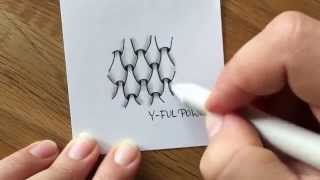 Zentangle® Pattern Y-Ful Power