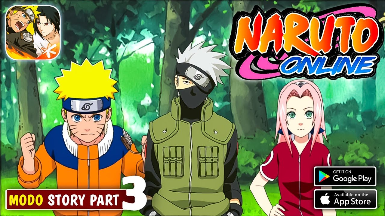 NARUTO ONLINE MOBILE (2020) Gameplay Modo História Parte 3