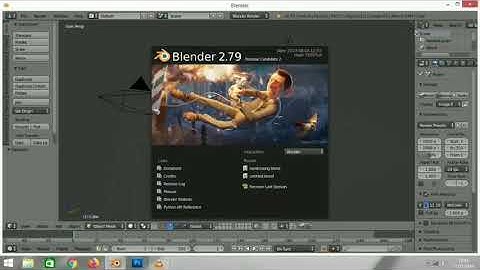 Tutorial membuat meja dan kursi di Aplikasi Blender 2.79