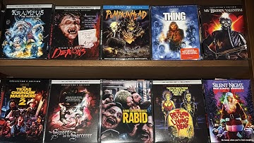 2025 (PART 3) SCREAM FACTORY Collection Overview 4K Blu Ray DVD Steelbooks Box Sets Slipcovers ASMR