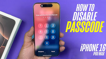 iPhone 16 Pro Max - How To Turn OFF Passcode