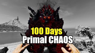 I Spent 100 Days In ARK Primal CHAOS