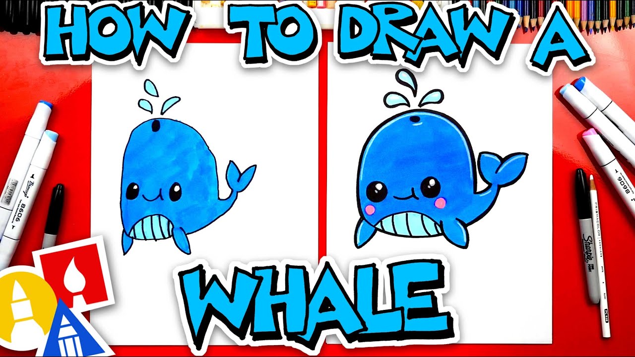 How To Draw A Funny Whale - YouTube