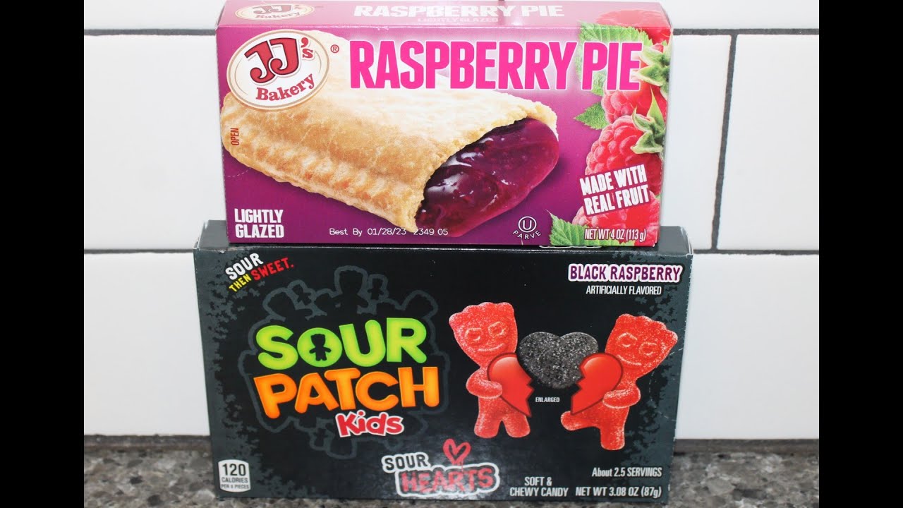 JJ’s Bakery Raspberry Pie and Sour Patch Kids Black Raspberry Sour ...