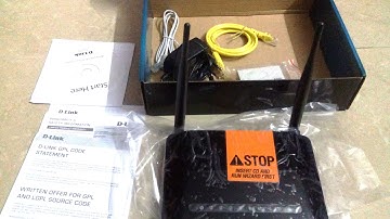 D-Link DSL-2750U Wireless N 300 ADSL2+ 4-Port Wi-Fi Router with Modem UNBOXING