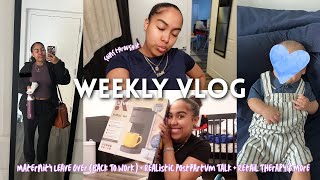 WEEKLY VLOG | Maternity Leave Over (Back To Work) + Realistic Postpartum Talk + Retail Therapy &amp;More