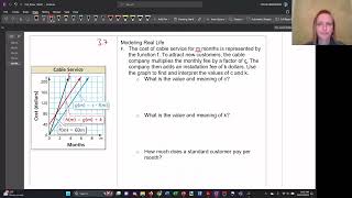 3.7 addendum: Transformations of Linear Functions (real world example)