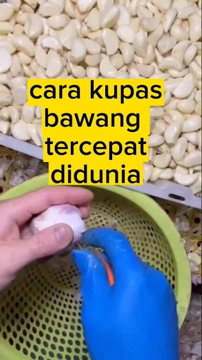 cara kupas bawang tercepat #tips #kupasbawang #bawangputih