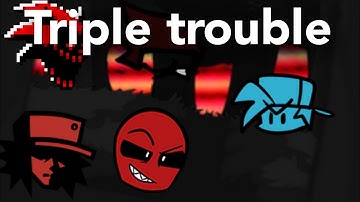 glitched trouble (triple trouble but the corrupted characters sings it)