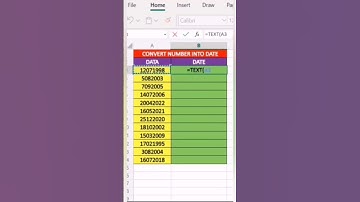 convert number into date in excel😊😊 #excel #shorts #ytshorts