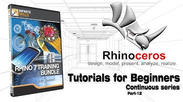 Rhino Tutorials for beginners | Rhinoceros 3D | Part 12 | Few more line command