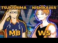 The Spike Volleyball - 3x3 ! Tsukishima Kei Vs Nishikawa ( top wing spiker ) ! Full gameplay