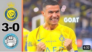Ronaldo brace 😳 Al nassr vs Al Ukhdood All highlights 👌
