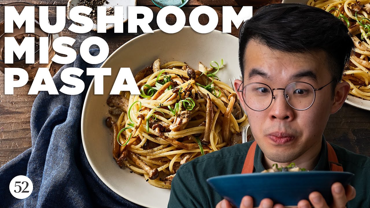 Miso-Mushroom Pasta  In the Kitchen with Yi Jun Loh 