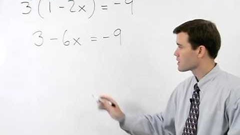 Multi Step Equations | MathHelp.com