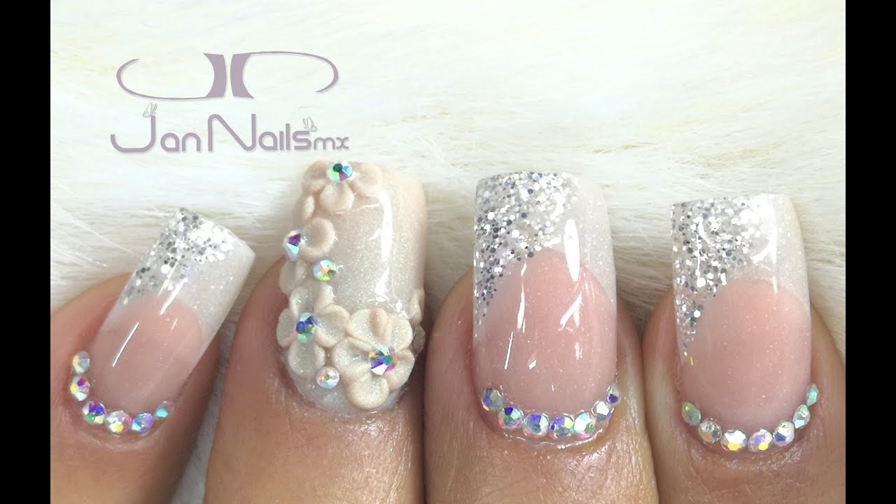 💅 Diseño de uñas clásico para Novia # Colección Beautiful / Colaboración