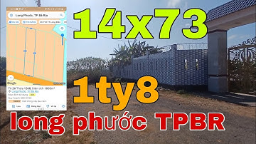 MẶT TIỀN ĐƯỜNG NHỰA ,LONG PHƯỚC TPBR GIÁ CỰC SỐC.  1TY8. 1000MV