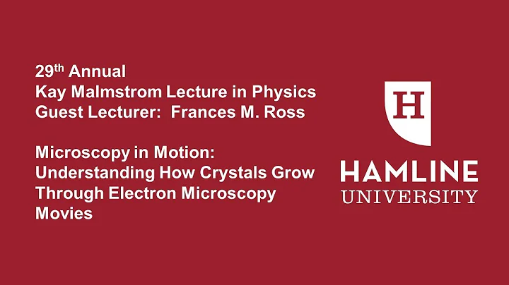 Emma K.  Malmstrom lecture 2020 program with Dr. F...