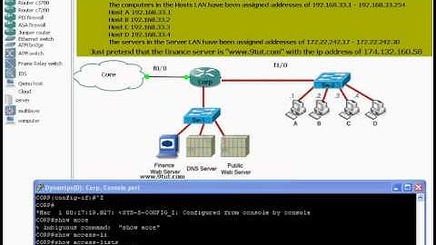 CCNA Access List Sim 2 with Nat