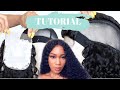 HOW TO MAKE A LACE CLOSURE WIG | ELASTIC BAND &amp; BLEACHED KNOTS